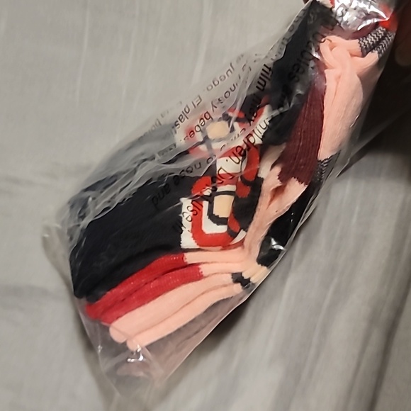 Kate Spade Pink and Black Patterned Socks - Picture 3 of 3